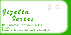 gizella vertes business card