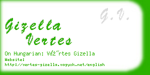 gizella vertes business card